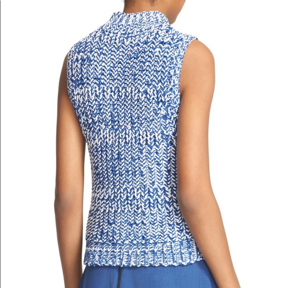 Alice + Olivia Sleeveless Cable Knit Sweater Top - Picture 6 of 11